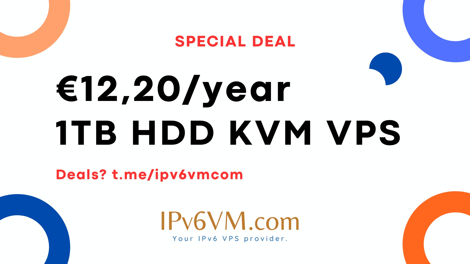 IPv6VM.Com Special Deal